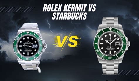 kermit rolex vs starbucks|Rolex m126610lv 0002.